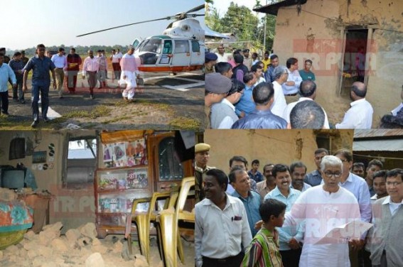 Tripura CM’s expensive Heli-ride to reach out earthquake victims to distribute meagre-nuts : CPI-M Govt’s paltry Rs. 150 earthquake compensation per family at ‘Hungry’ relief camps mocks Earthquake-tragedies Tripura CM’s expensive Heli-ride to reach out earthquake victims to distribute meagre-nuts : CPI-M Govt’s paltry Rs. 150 earthquake compensation per family at ‘Hungry’ relief camps mocks Earthquake-tragedies